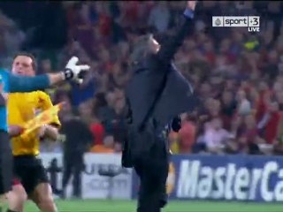 Mourinho Epic Celebration - Barcelona Vs Inter