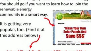 Solar Energy For Homes - Use Solar Panels For Electricity