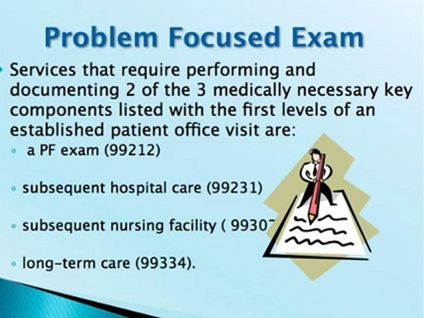 ⁣Evaluation & Management Physical Examination Coding