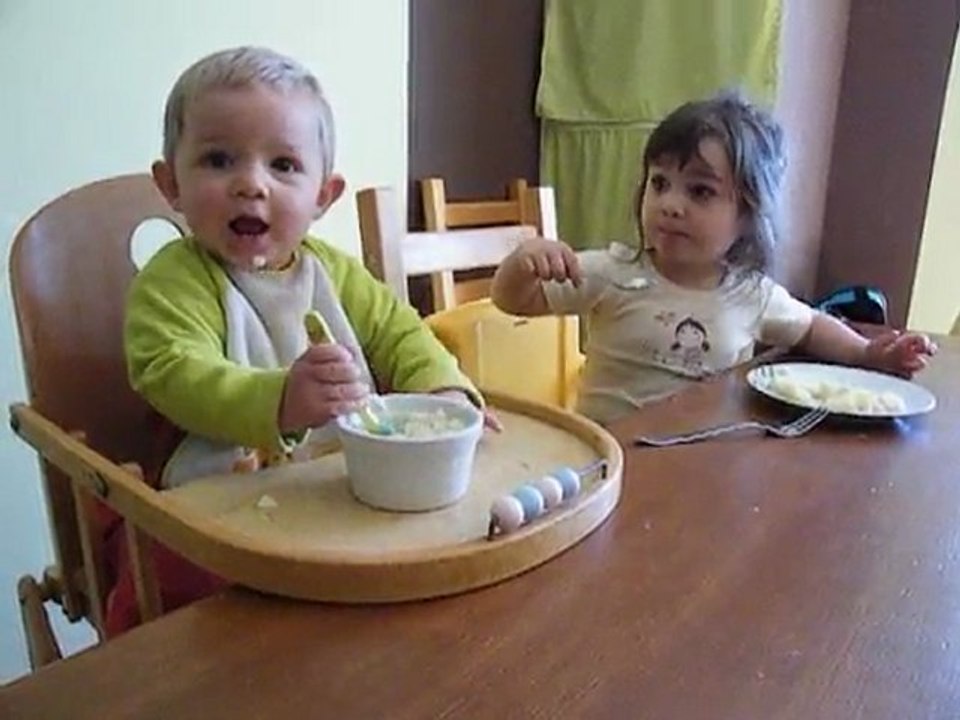 Premier repas de Mathieu tout seul