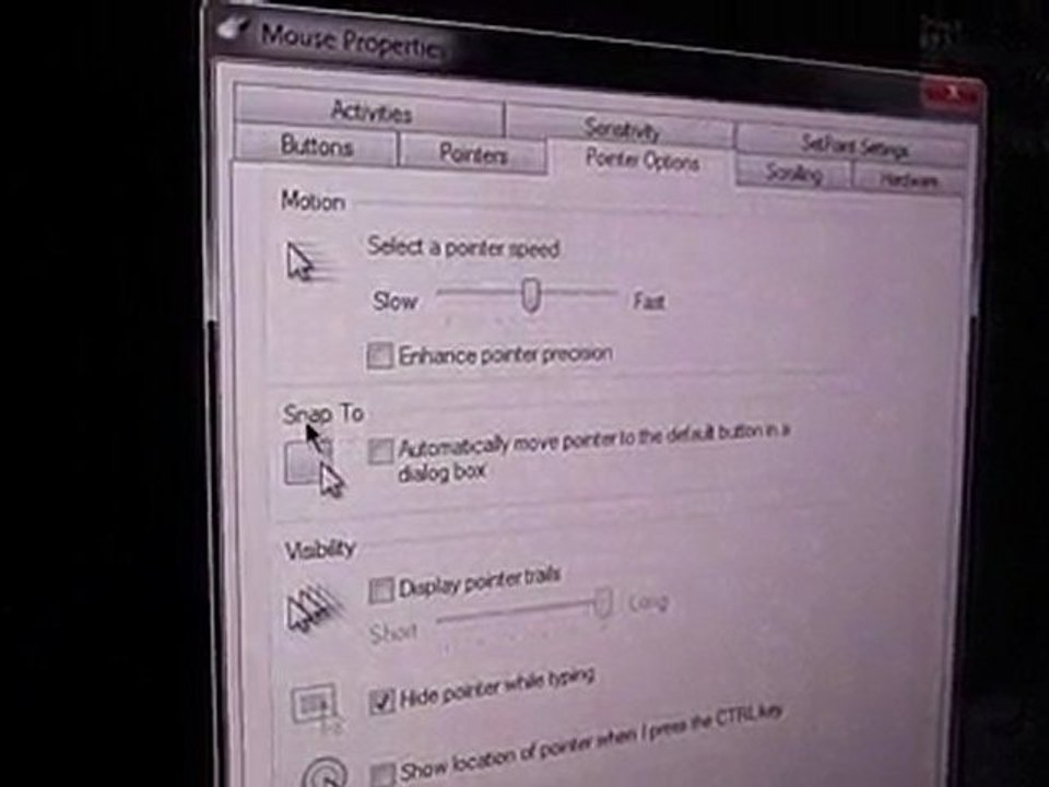 Sensibilité inexistante de la Microsoft Sidewinder X8