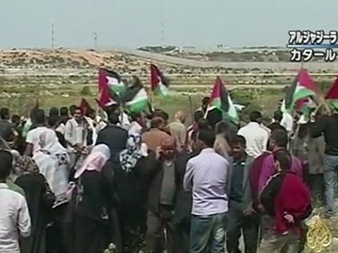 ガザ境界：イスラエル軍がデモ参加のパレスチナ人を射殺