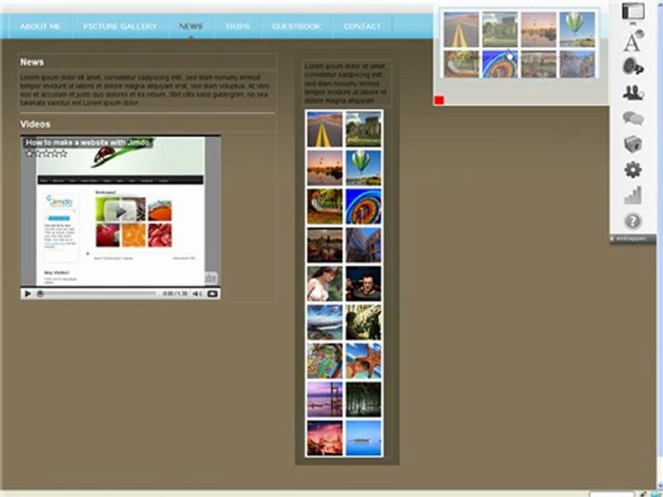 kostenlose Homepage erstellen mit Jimdo