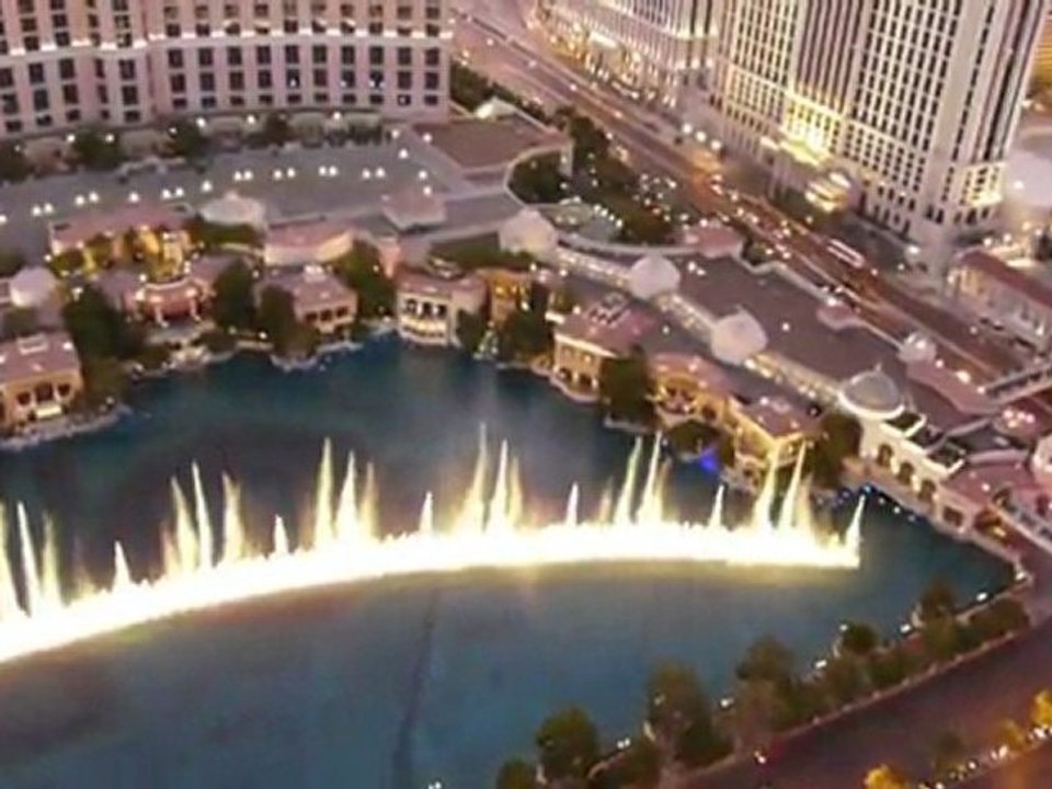 Fontaines Bellagio depuis Tour Eiffel