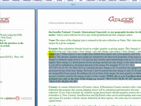 DotNetNuke Tutorial, setup shipping rates in Catalook 1/2