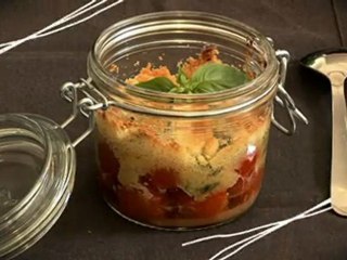 Recette de Crumble salé de tomates cerise