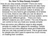 Stop Sweaty Armpits Methods