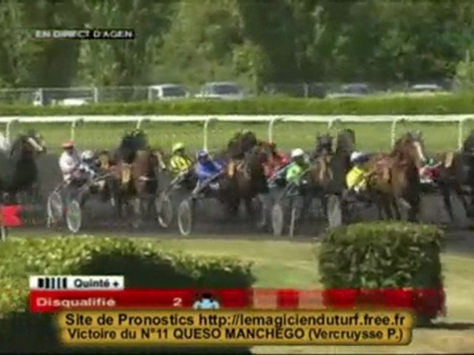 Vidéo Quinté a Agen  GRAND NATIONAL DU TROT