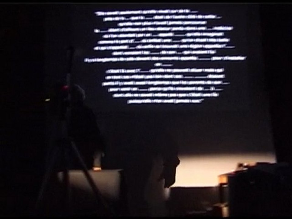 STATION 1  vidéoperformance Giney AYME et Ph. BOISNARD