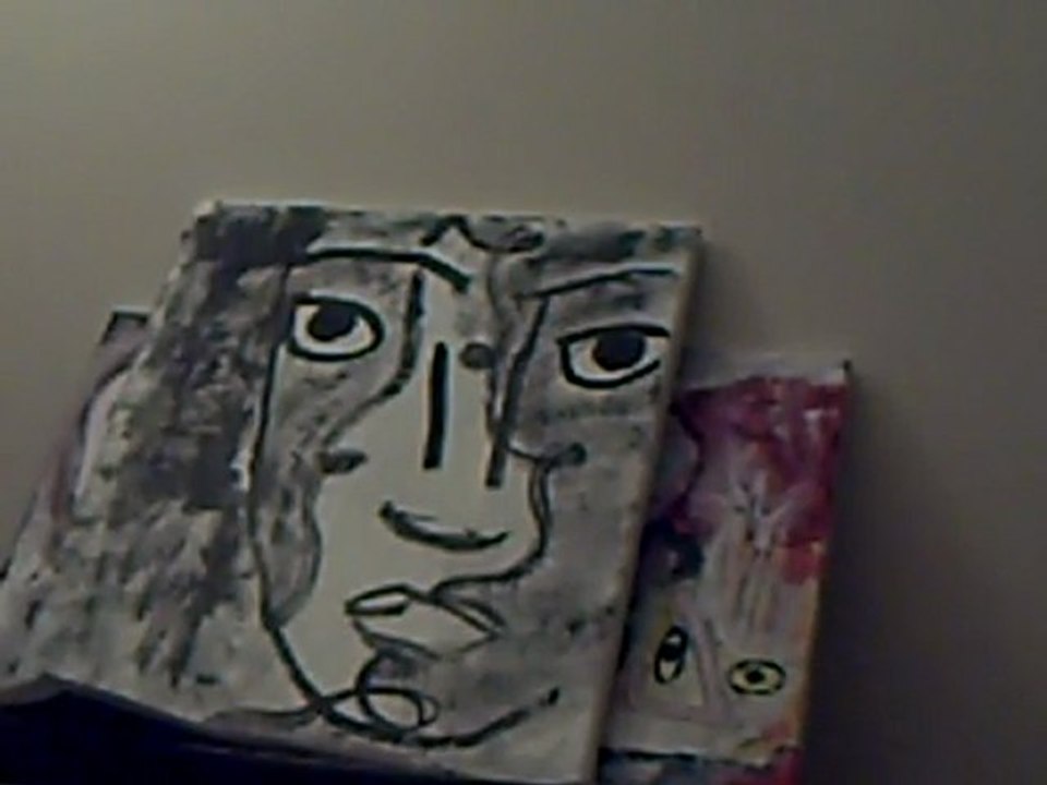 Encre de Chine et aquarelle sur toile (1/2)