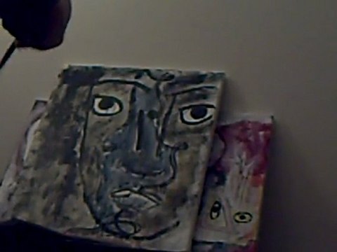 Encre de Chine et aquarelle sur toile (2/2)