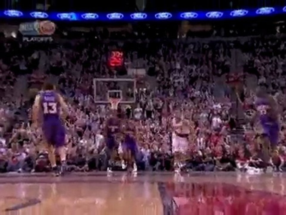 LaMarcus Aldridge gets the block on one end and Dante Cunnin