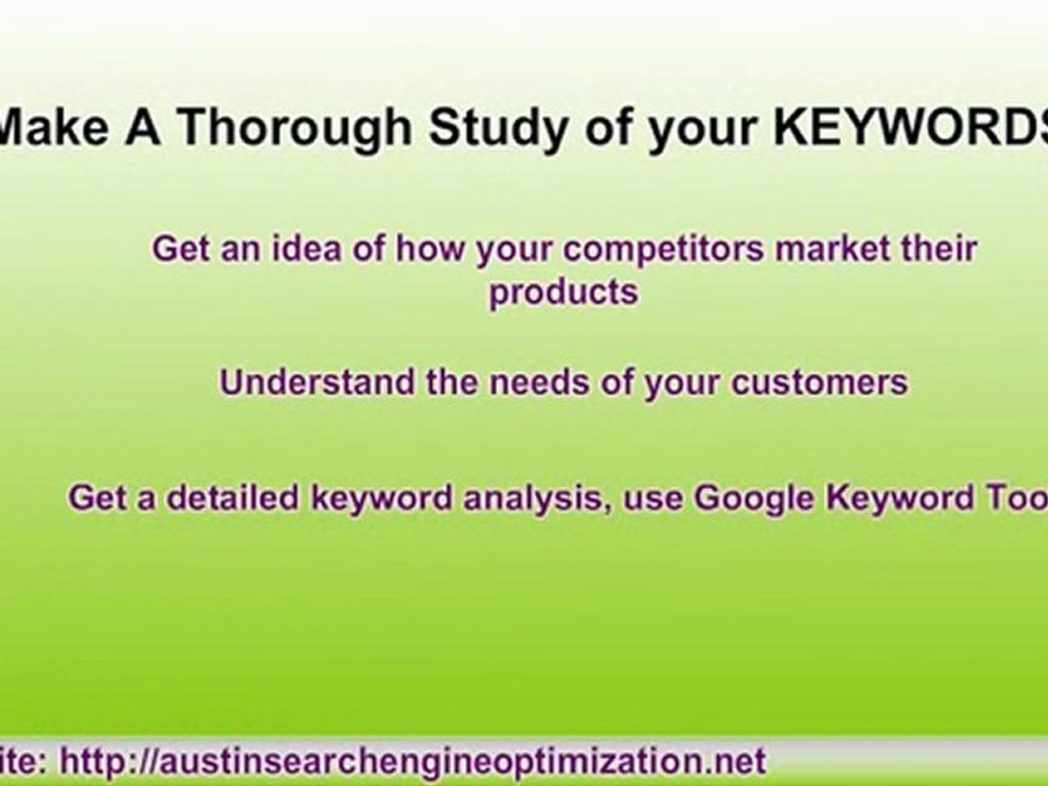 Excellent Tips When Choosing Your Keywords