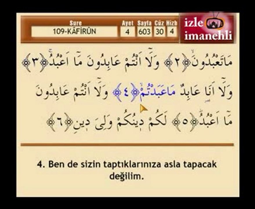 KAFIRUN suresi - mehmet eminay