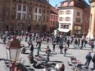 Flash Mob à Yverdon, Suisse