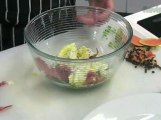 Mozzarella and Papaya Salad - Food Mob Bites