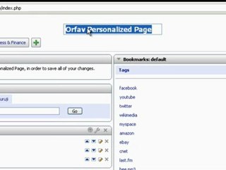 Orfav Personalized Page - Part1