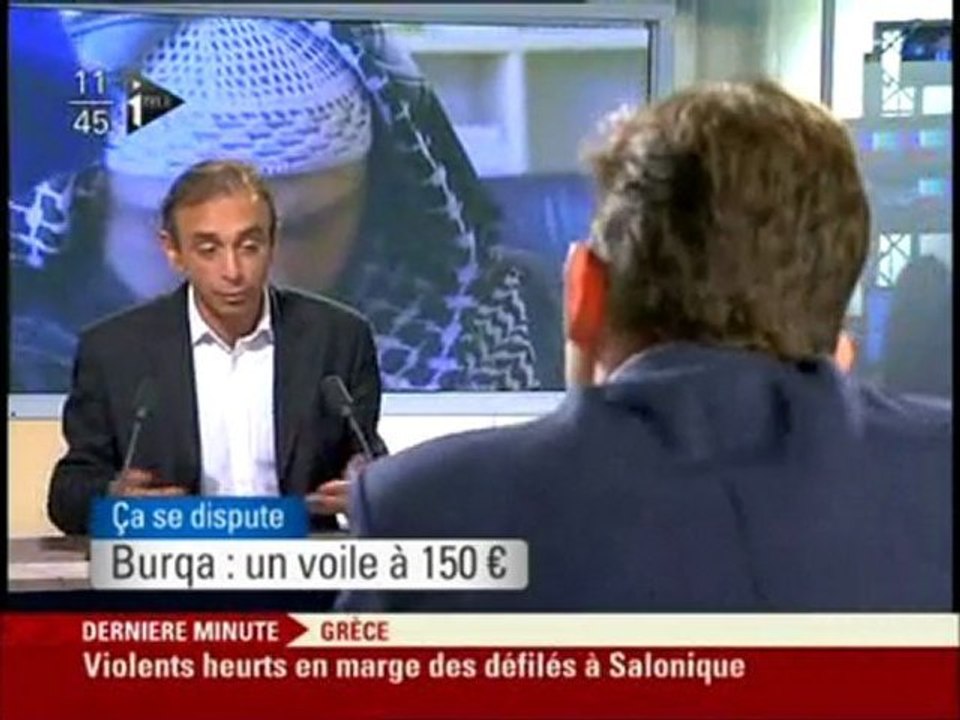 Zemmour / Burqa, la Grèce, Marine le Pen / 1er mai 2010