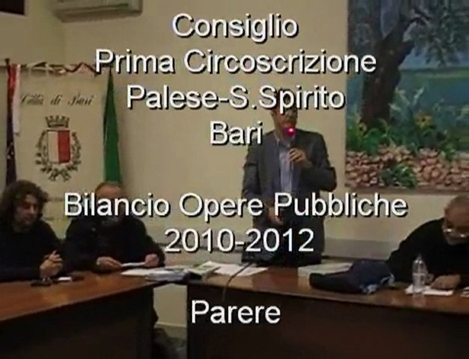 Consiglio 1^Circoscrizione Bari  27 Aprile 2010 Prima Parte