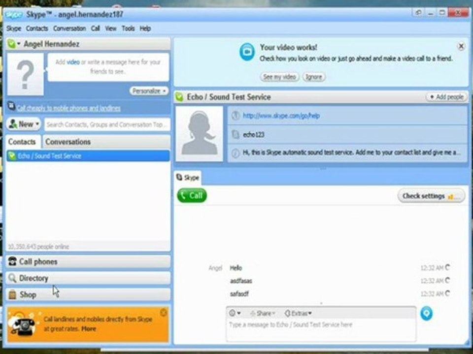 How to setup SKYPE for international calls
