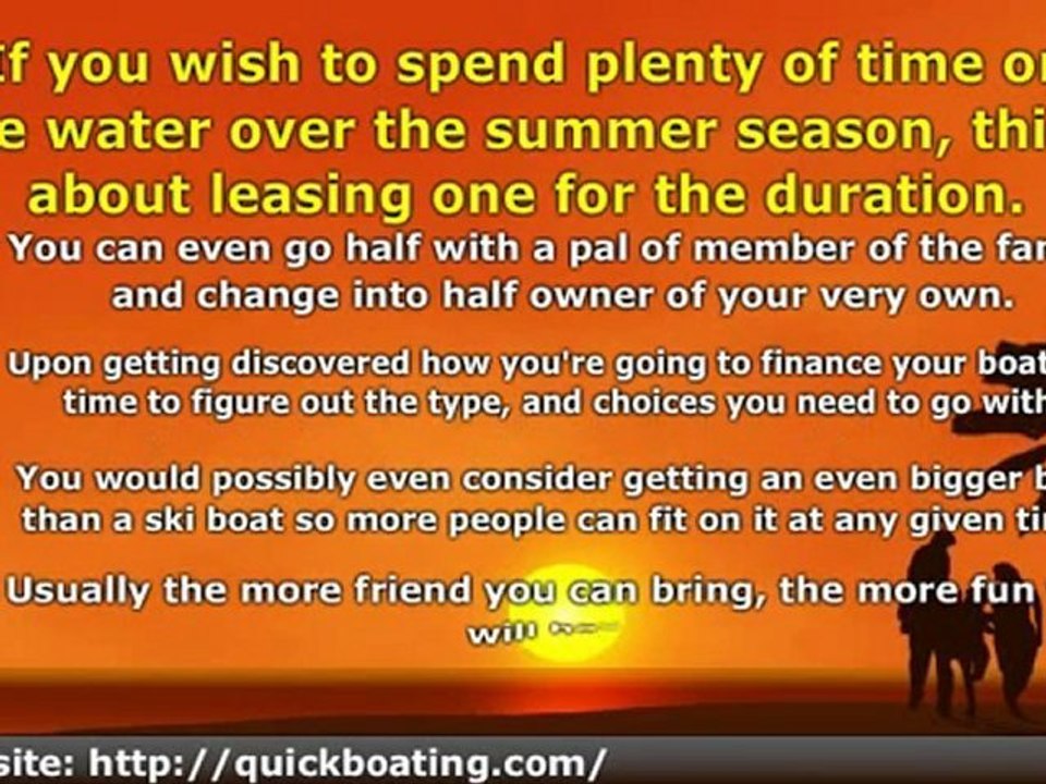 Finding used ski boats on the market