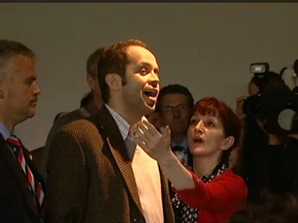 Heckler ejected from Brown speech