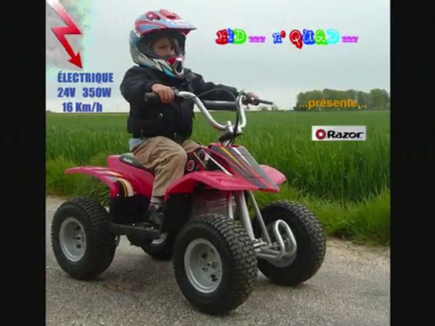 Kid 'zzz N' Quad 'zzz : Quad électrique enfant 350W RAZOR - Vidéo  Dailymotion