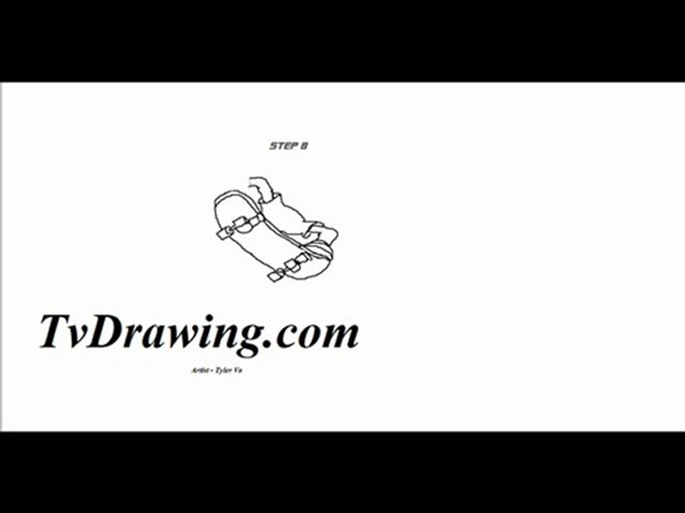 How to Draw Bart Simpson Full Body Skateboard Easy Step