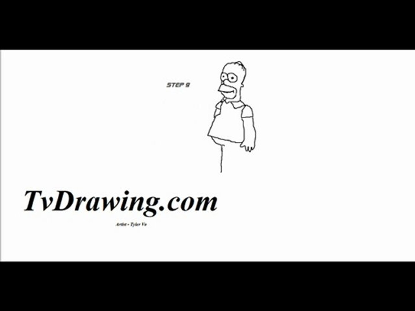 How To Draw Homer Simpson Full Body Simple Easy Step By Step Video Dailymotion