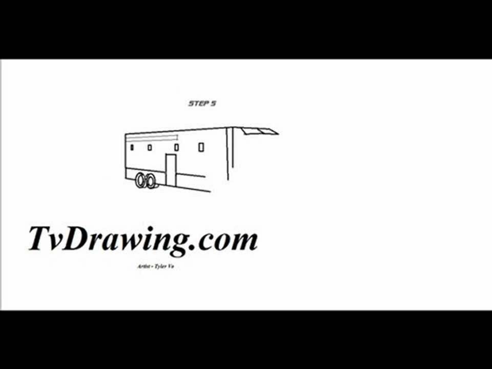 How to Draw a Realistic Cartoon Truck on Paper Step by Step