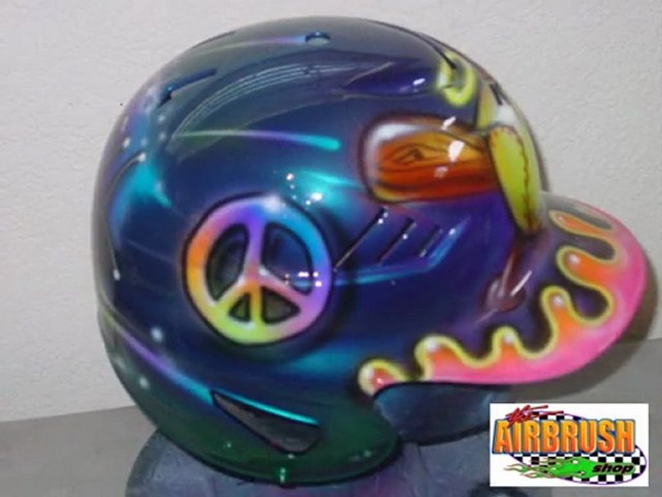 Softball Helmet (Modesto Airbrushing) California