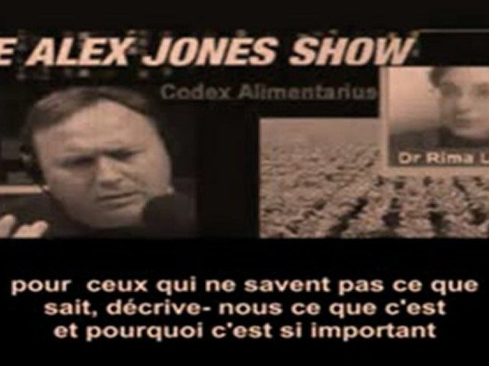 EMPOISONNEMENT A GRANDE ECHELLE : Le Codex Alimentarius