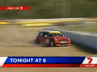 Mini saison 2010 Queensland Race 2 Harley big crash