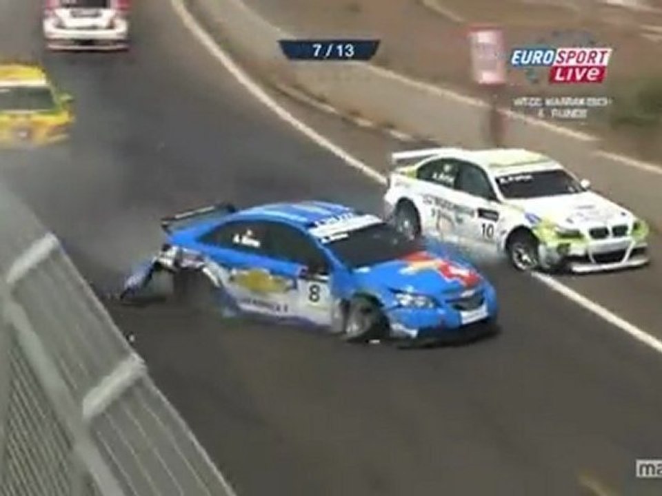 wtcc maroc big big crash menu