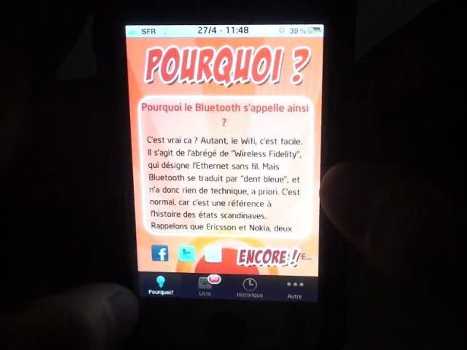 Pourquoi ? "Test"