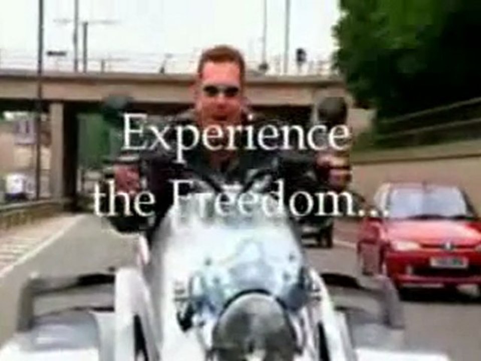 A Paraplegic Man Drives His Motorcycle