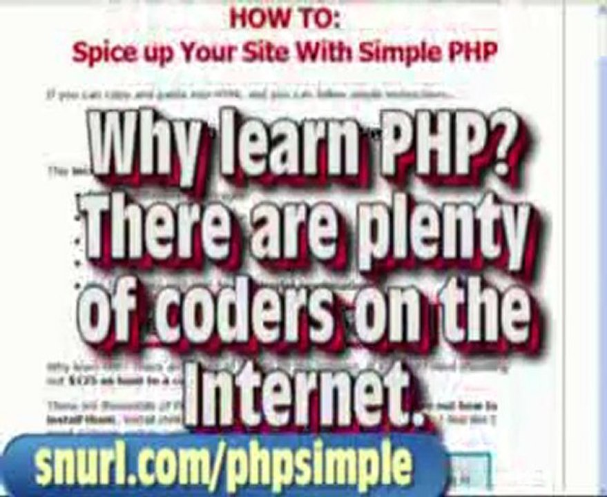 Simple PHP - Learn Html | Html Courses