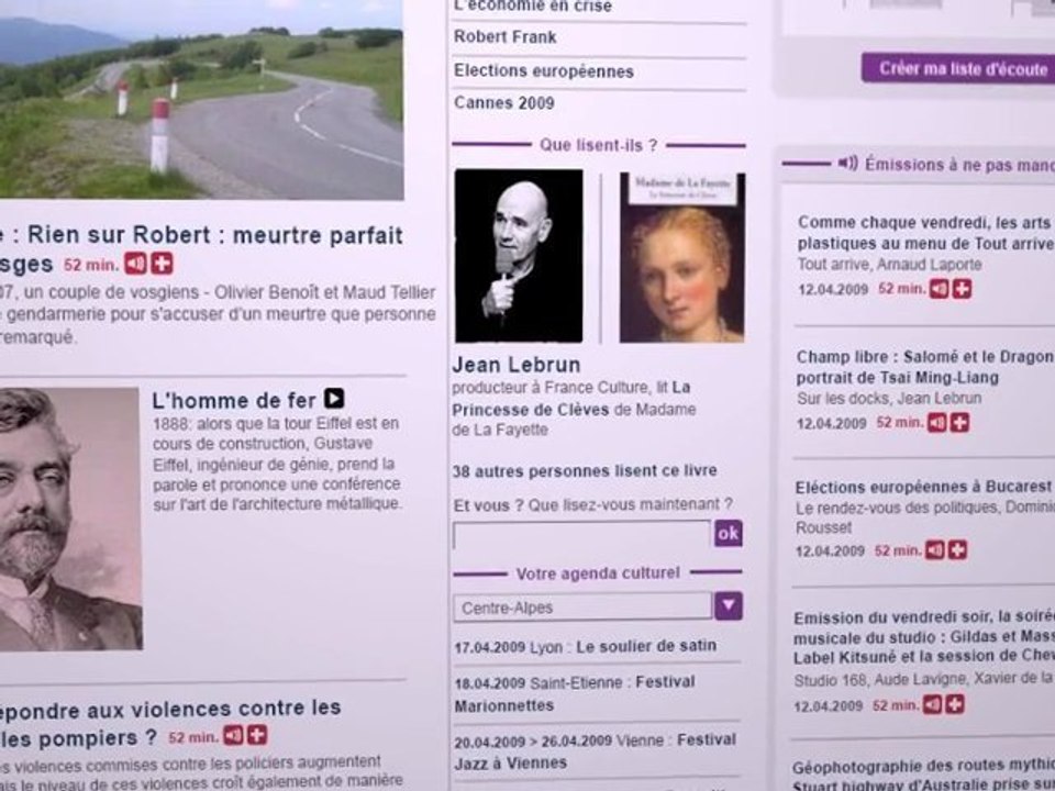 France Culture nouveau site internet