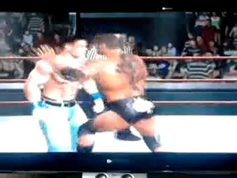 Attitude RKO VS Batista & Mysterio (2)