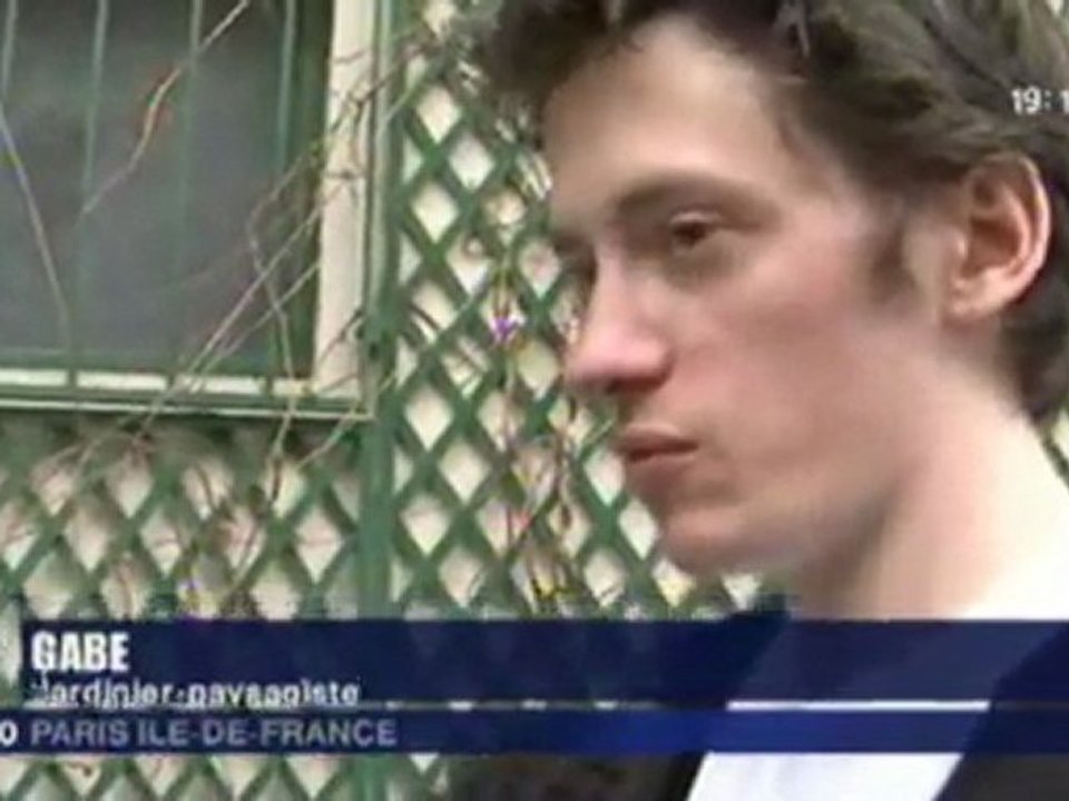 Guerrilla Gardening  Paris (JT Fr3: 1er mai: sunflowers day)