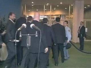 President Ahmadinejad arrives at UN nuclear conference