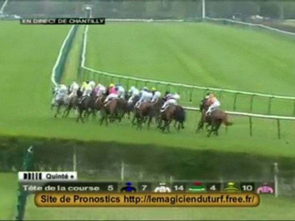 Vidéo Quinté a chantilly PRIX DU CHATEAU DE CHANTILLY