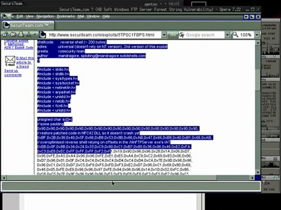 Farzand Ali Engineer Hacker DoS FTP Server Attack