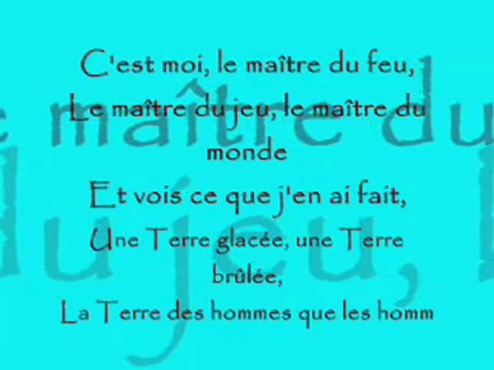 honneur à l homme chanté par la femme.......lol