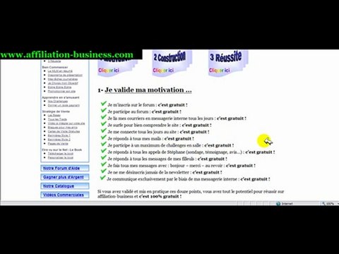 Valider sa motivation avec l'affiliation