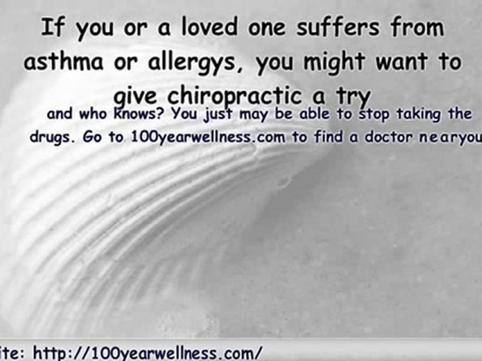 Chiropractor Helps Allergys and Asthma