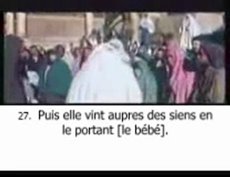 Sourate Marie (19) LE SAINT CORAN (FRANÇAIS ) la nativitée.