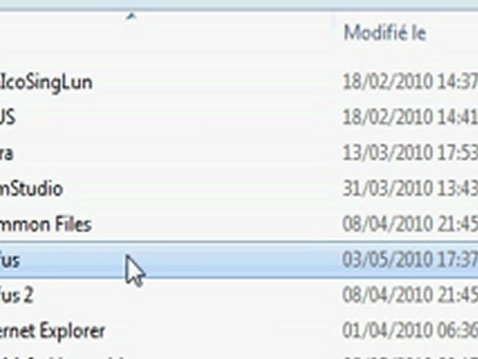 Explication ou mettre la config