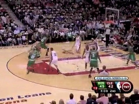 Rajon Rondo is leading his team in assists as the Celtics le