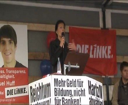 Die Linke, Rede in Iserlohn mit Sarah Wagenknecht 2/6